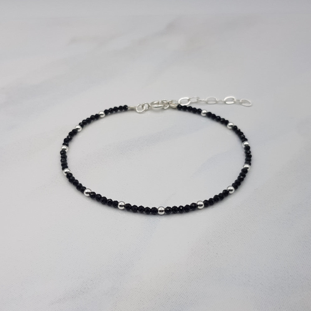 Armband Ava Schwarze Spinell - est.ELLE