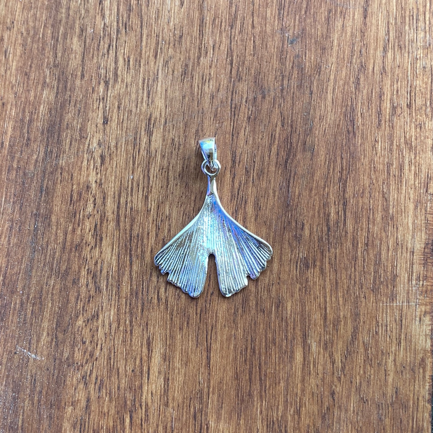 Large Ginkgo Leaf Pendant