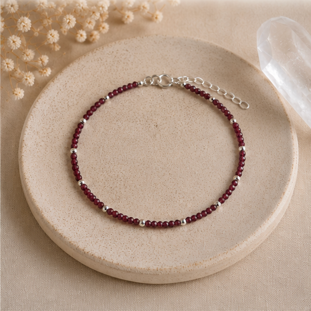Armband Ava Granat