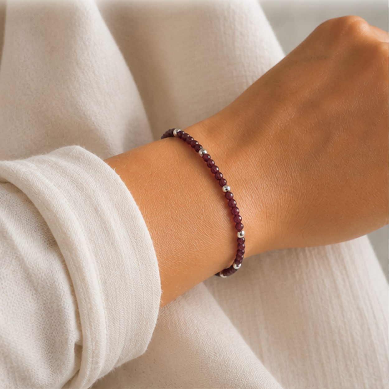 Armband Ava Granat