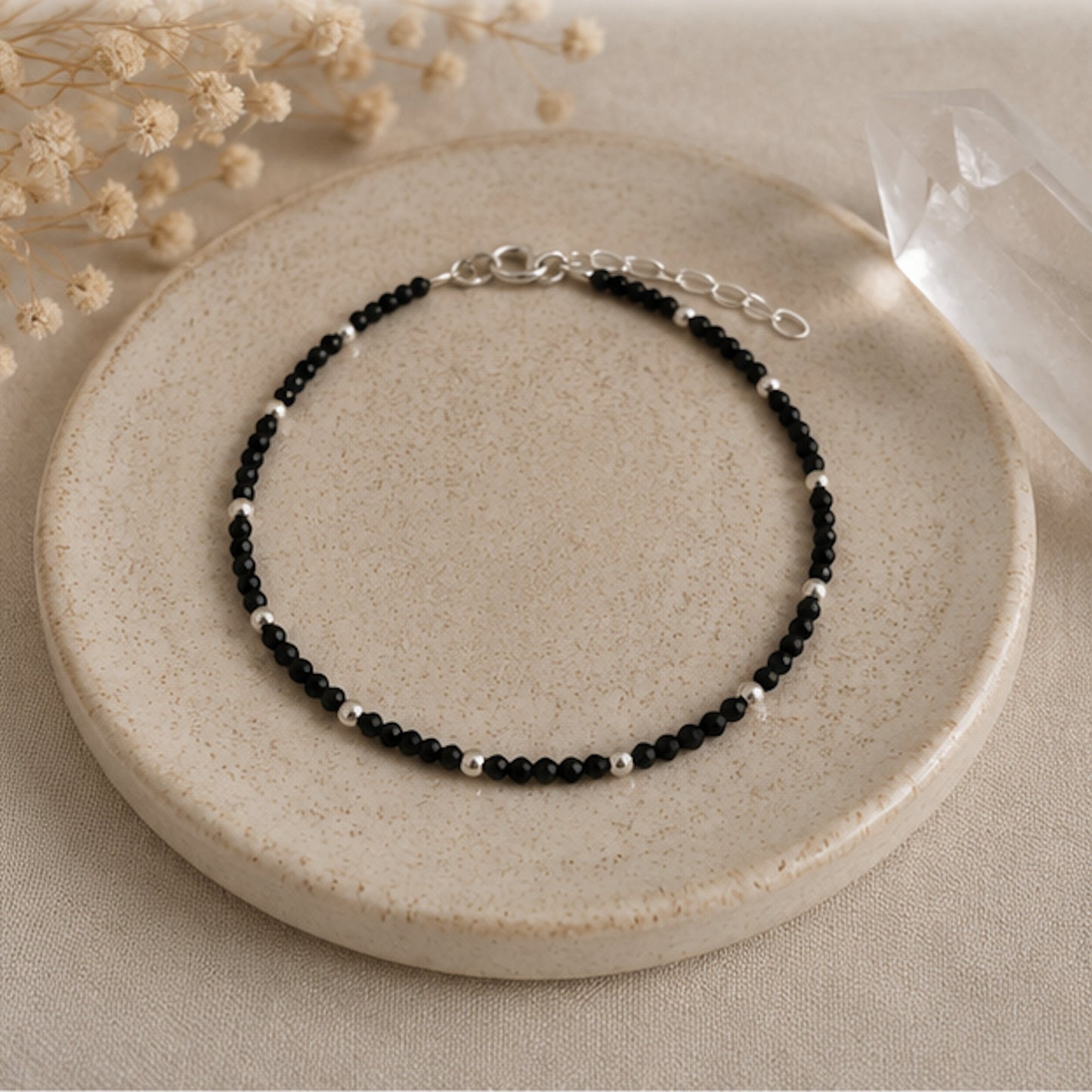 Armband Ava Schwarze Spinell
