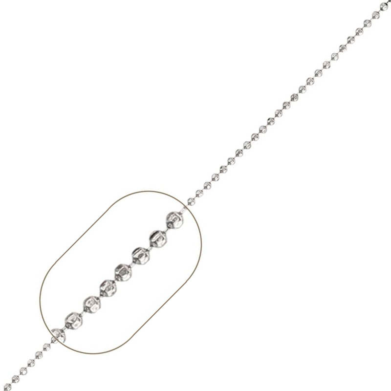 Kugelkette Diamantiert 925 Sterling Silber - est.ELLE